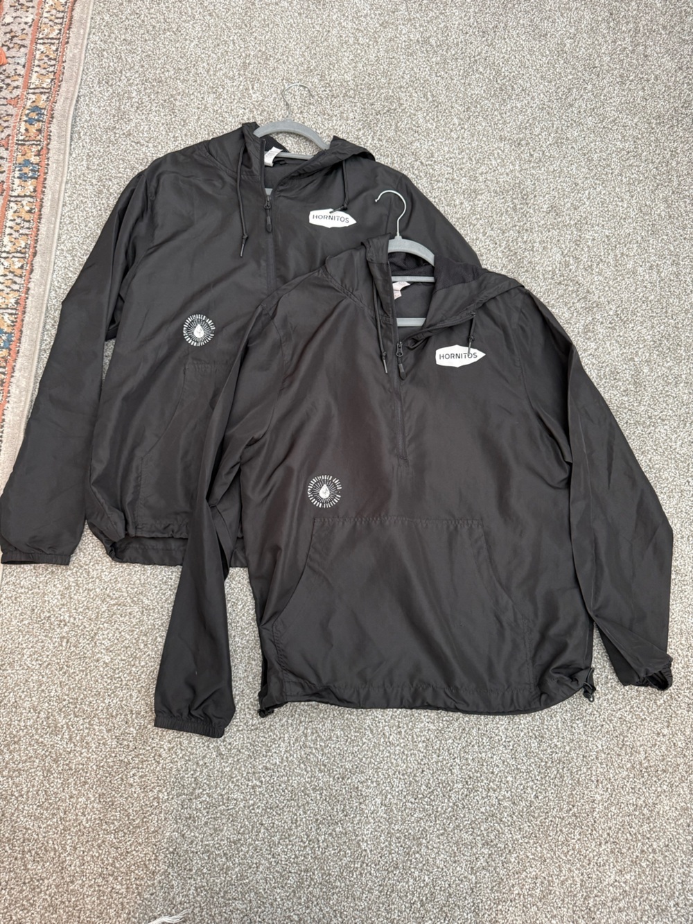 Tequila Black Pullover Windbreaker Jacket